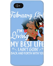 Load image into Gallery viewer, Betty Boop February Girl Living My Best Life Birthday Meaningful Gift Phone case
