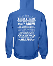 Load image into Gallery viewer, Gift For Lucky Son May Mom Loves Me So Much Hoodie
