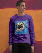 Load image into Gallery viewer, baby Pug In Denim Pocket Gift For Dog Lovers Unisex Long Sleeve

