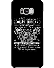 Load image into Gallery viewer, Shes Stubborn Messy And A Brat At Times Black Gift For Husband Phone case
