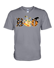 Load image into Gallery viewer, Happy Halloween Painting Color Gray Guys V-Neck
