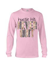 Load image into Gallery viewer, Baseball Hustle Hit Never Quit Gift For Lovers Unisex Long Sleeve
