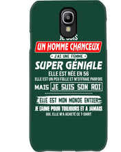 Load image into Gallery viewer, Je Suis Un Homme Chanceux J'ai Line Femme Custom Design Je Suis Son Roi Phone case
