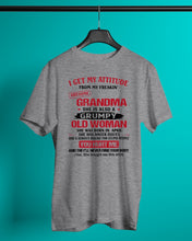 Load image into Gallery viewer, I Get My Attitude From My Freakin' Awesome Grandma Who Was Born In April Guys Tee
