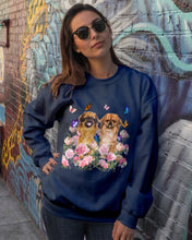 Load image into Gallery viewer, Pekingese With Peonies Gift For Dog Lovers Sweatshirt
