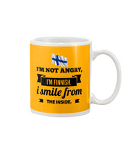 Load image into Gallery viewer, I'm Not Angry I'm Finnish I Smile From The Inside Trending Mug
