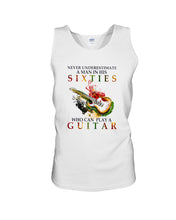 Load image into Gallery viewer, Never Underestimate A 60 Year Old Man Can Play A Guitar Unisex Tank Top
