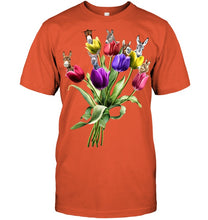 Load image into Gallery viewer, Vintage Funny Donkey With Tulip Trending For Donkey Lovers Guys Tee
