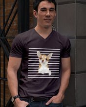 Load image into Gallery viewer, ln Chihuahua Horizontal Stripes Gift For Dog Lovers Guys V-Neck
