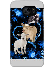 Load image into Gallery viewer, Lovely Phone Case Twinkling Blue Heart Gift For Goat Lovers Phone case
