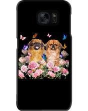 Load image into Gallery viewer, Pekingese With Peonies Gift For Dog Lovers Phone case
