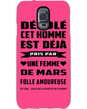 Load image into Gallery viewer, Désolé Cet Homme Est Déjà Pris Par Une Femme De Mars Birthday Gift Phone case
