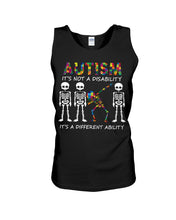 Load image into Gallery viewer, Autism It's A Different Ability Gift For Autism People Unisex Tank Top
