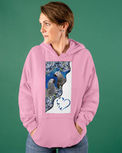 Load image into Gallery viewer, Magical Gray Couple African Parrot Gift For Bird Lovers Hoodie
