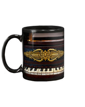 Load image into Gallery viewer, Golden Piano Keyboard Design Gift For Pianist Mug
