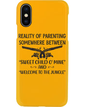 Load image into Gallery viewer, Reality Of Parenting Somewhere Between Sweer Child O' Mine Phone case
