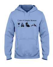 Load image into Gallery viewer, Simple Woman Loves Wine Camping Shoes And Climbing Hoodie
