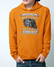 Load image into Gallery viewer, Shes Stubborn Messy And A Brat At Times Black Gift For Husband Hoodie
