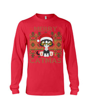 Load image into Gallery viewer, Merry Catmas Cute Funny Gifts Unisex Long Sleeve
