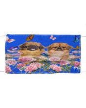 Load image into Gallery viewer, Pekingese With Peonies Gift For Dog Lovers Cloth Face Mask
