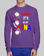 Load image into Gallery viewer, Baseball Be My DNA Gift For Sport Lovers Unisex Long Sleeve
