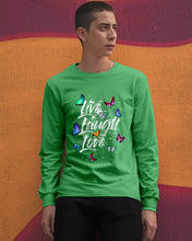 Load image into Gallery viewer, Butterfly Live Laugh Love Gift For Lover Unisex Long Sleeve
