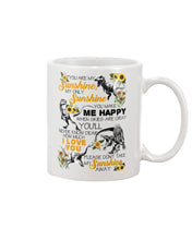 Load image into Gallery viewer, My Only Sunshine Make Me Happy Special Custom Design Mug
