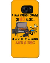 Load image into Gallery viewer, A Man Loves Beer And Dachshund Gift For Dog Lovers Phone case
