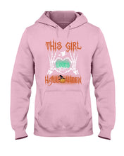 Load image into Gallery viewer, This Girl Loves Halloween Gift For Girls Hoodie
