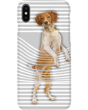 Load image into Gallery viewer, Brittany Spaniel Climb Curtain Gift For Dog Lovers Phone case
