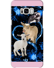 Load image into Gallery viewer, Lovely Phone Case Twinkling Blue Heart Gift For Goat Lovers Phone case
