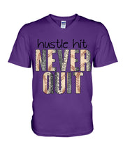 Load image into Gallery viewer, Baseball Hustle Hit Never Quit Gift For Lovers Guys V-Neck
