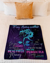 Load image into Gallery viewer, You're The Most Beautiful Mommy With Rose Great Gift For Mother Fleece Blanket
