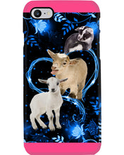 Load image into Gallery viewer, Lovely Phone Case Twinkling Blue Heart Gift For Goat Lovers Phone case
