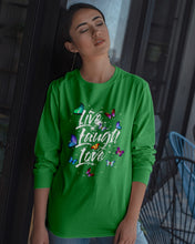 Load image into Gallery viewer, Butterfly Live Laugh Love Gift For Lover Unisex Long Sleeve

