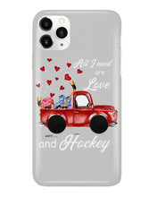 Load image into Gallery viewer, All I Need Are Love And Hockey Gift For Hockey Players Phone case
