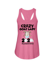 Load image into Gallery viewer, Crazy Goat Lady 2020 Quarantined Gift For Goat Lovers Ladies Flowy Tank
