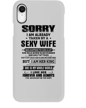 Load image into Gallery viewer, Gift For Husband Taken By A November Sexy Wife Who Happens To Cuss A Lot Phone case
