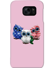 Load image into Gallery viewer, Lovely Phone Case Three Owl With US Flag Gift For Owl Lovers Phone case
