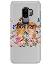 Load image into Gallery viewer, Pekingese With Peonies Gift For Dog Lovers Phone case
