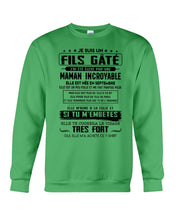 Load image into Gallery viewer, Fils Gâté J'ai Été Élevé PẢ Une Maman Incroyable En Septembre Sweatshirt
