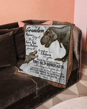 Load image into Gallery viewer, I Hope You Believe In Yourself Gift For Grandson Fleece Blanket
