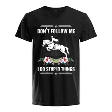 Load image into Gallery viewer, Don't Follow Me I Do Stupid Things Gift For Men Guys V-Neck
