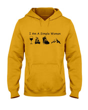 Load image into Gallery viewer, Simple Woman Loves Wine Camping Shoes And Climbing Hoodie
