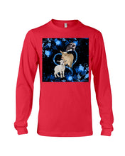 Load image into Gallery viewer, Lovely Phone Case Twinkling Blue Heart Gift For Goat Lovers Unisex Long Sleeve
