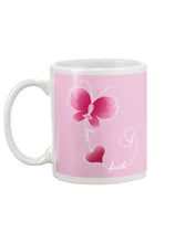 Load image into Gallery viewer, Butterfly Faith Breast Cancer Awareness Meaningful Gift Mug
