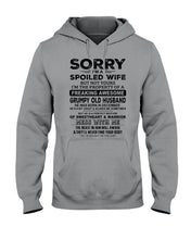 Load image into Gallery viewer, Spoiled Wife Of December Freaking Awesome Grumpy Old Husband For Birthday Gift Hoodie
