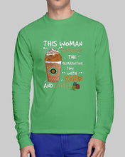Load image into Gallery viewer, The Quarantine Time With Yarn And Coffee Gift For Women Unisex Long Sleeve
