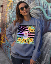 Load image into Gallery viewer, Pig America Flag Sunflower Special Custom Design Sweatshirt
