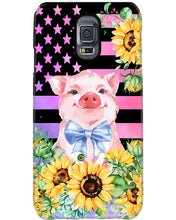 Load image into Gallery viewer, Pig America Flag Sunflower Special Custom Design Phone case

